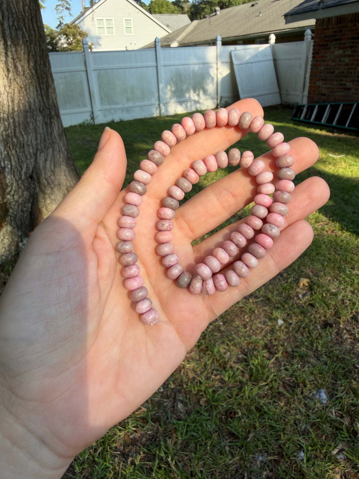 Pink Jasper Rondelle