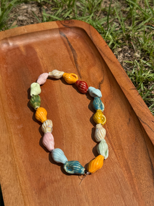 Ceramic Shell - Bead Strand