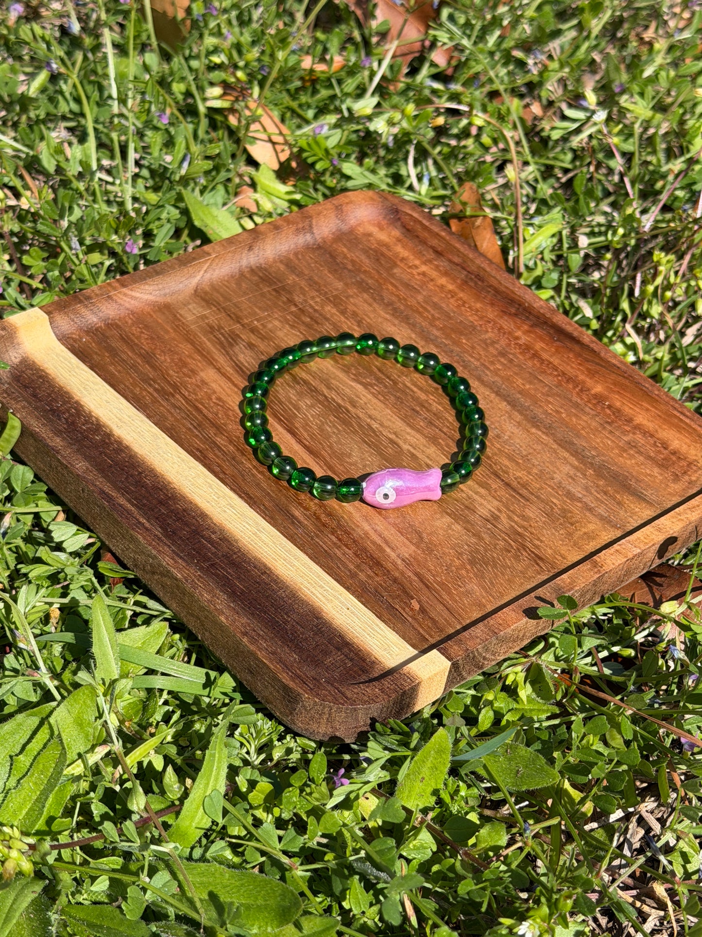 Purple Fish Stretch Bracelet