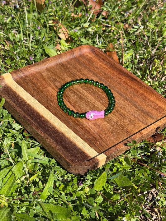 Purple Fish Stretch Bracelet