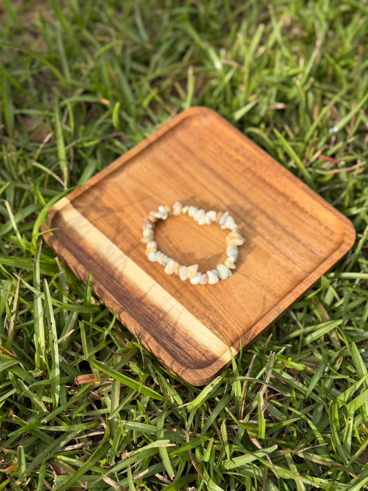 Amazonite chip bracelet