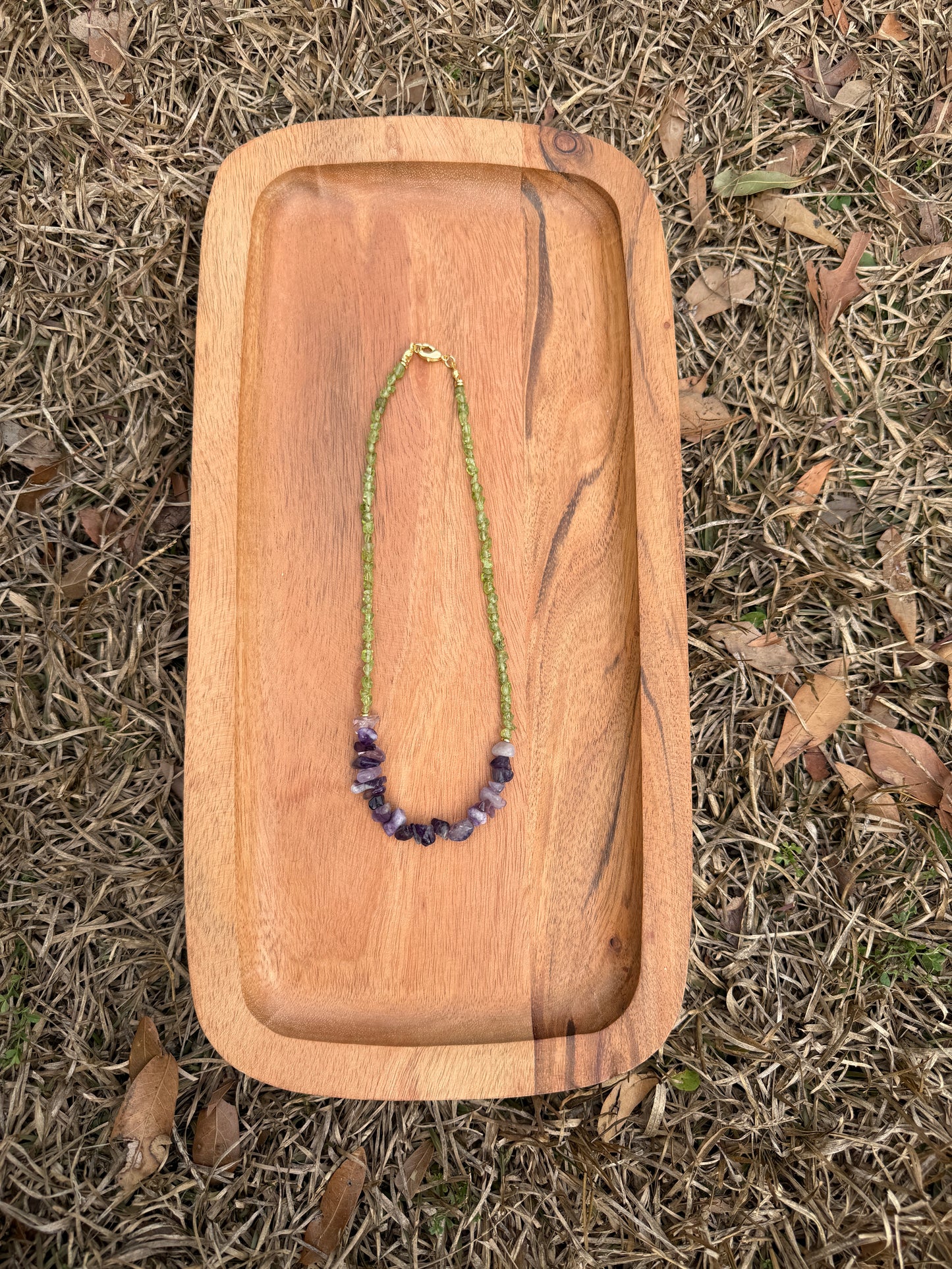 Peridot & Amethyst Chip