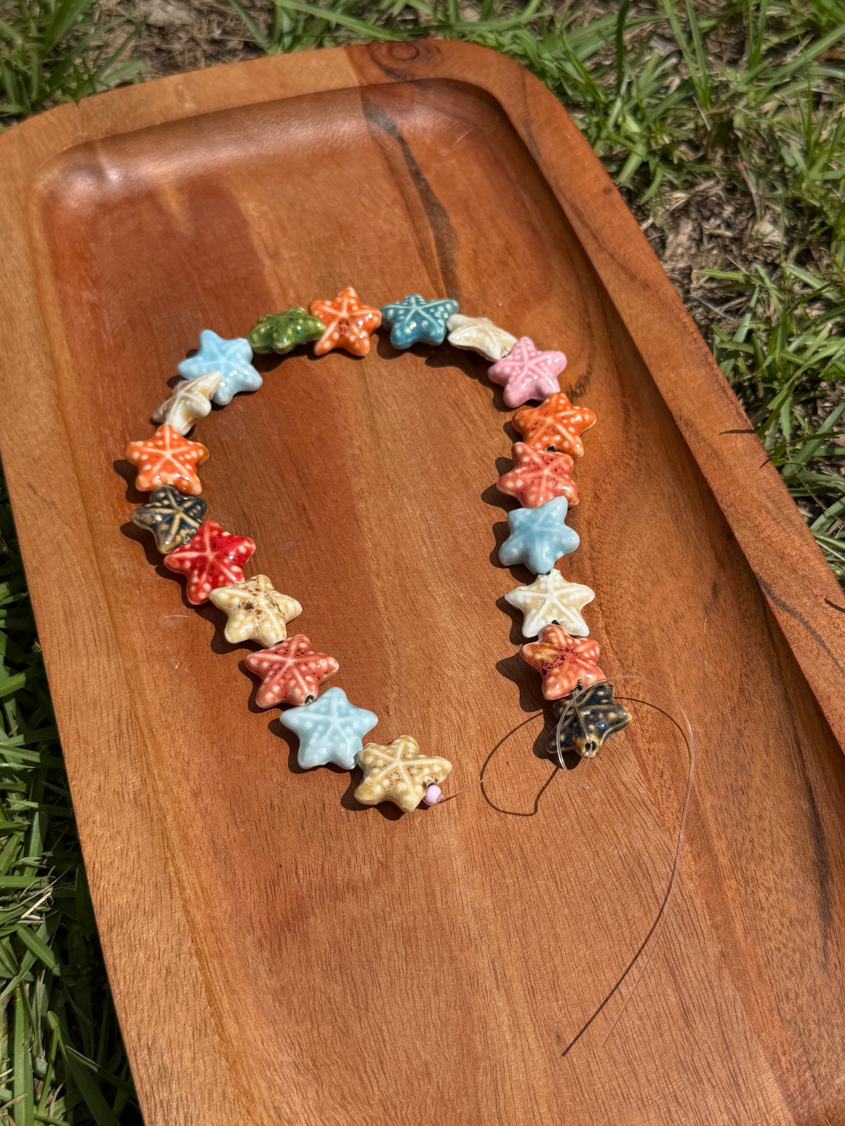 Ceramic Starfish - Bead Strand